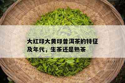 大红印大黄印普洱茶的特征及年代，生茶还是熟茶