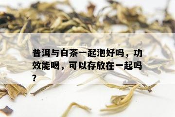 普洱与白茶一起泡好吗，功效能喝，可以存放在一起吗？