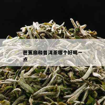 芭蕉扇和普洱茶哪个好喝一点