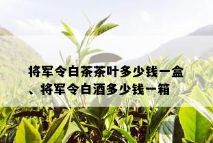 将军令白茶茶叶多少钱一盒、将军令白多少钱一箱