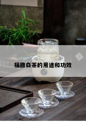 福鼎白茶的用途和功效