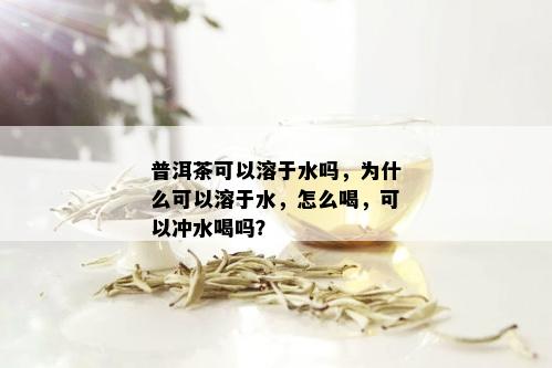 普洱茶可以溶于水吗，为什么可以溶于水，怎么喝，可以冲水喝吗？