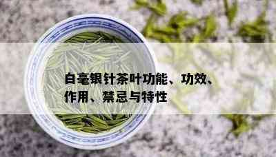 白毫银针茶叶功能、功效、作用、禁忌与特性