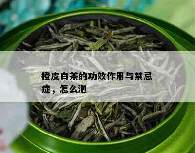 橙皮白茶的功效作用与禁忌症，怎么泡