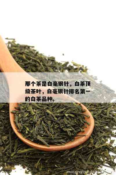 那个茶是白毫银针，白茶顶级茶叶，白毫银针排名之一的白茶品种。