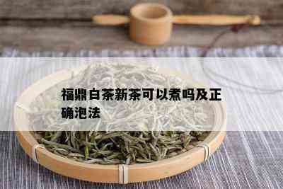 福鼎白茶新茶可以煮吗及正确泡法