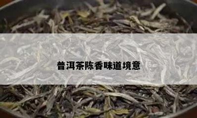 普洱茶陈香味道境意