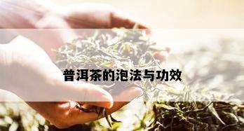 普洱茶的泡法与功效