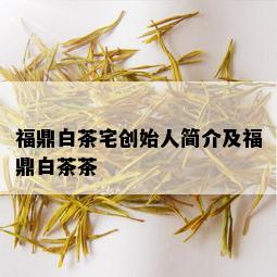 福鼎白茶宅创始人简介及福鼎白茶茶