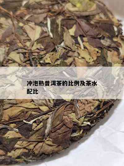 冲泡熟普洱茶的比例及茶水配比