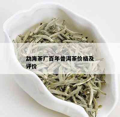 勐海茶厂百年普洱茶价格及评价