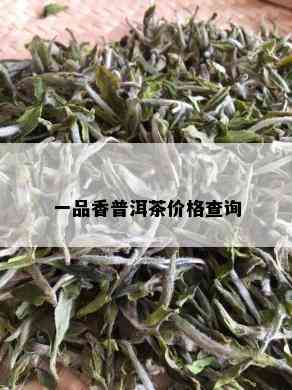 一品香普洱茶价格查询