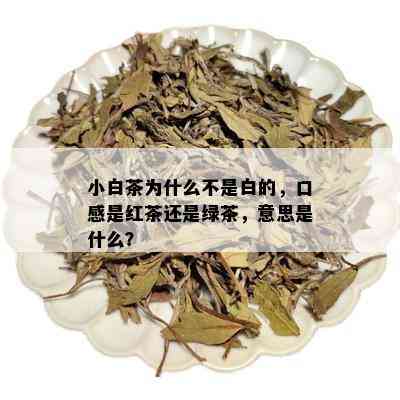 小白茶为什么不是白的，口感是红茶还是绿茶，意思是什么？