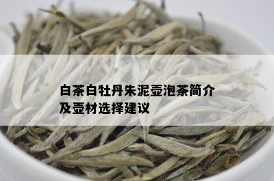 白茶白牡丹朱泥壶泡茶简介及壶材选择建议