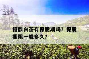 福鼎白茶有保质期吗？保质期限一般多久？