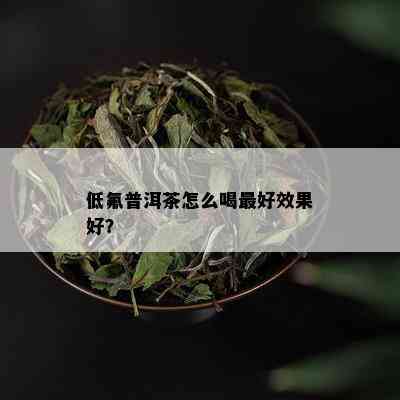 低氟普洱茶怎么喝更好效果好？