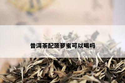 普洱茶配菠萝蜜可以喝吗