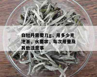 白牡丹需要几g，用多少克泡茶，水要求，每次用量及其他注意事