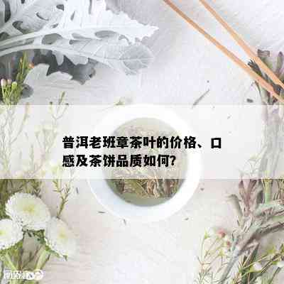 普洱老班章茶叶的价格、口感及茶饼品质如何？