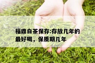 福鼎白茶保存:存放几年的更好喝，保质期几年