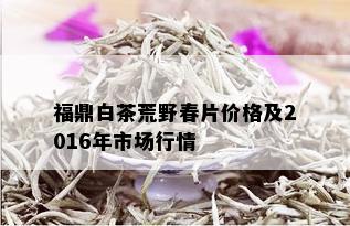 福鼎白茶荒野春片价格及2016年市场行情