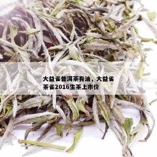 大益雀普洱茶有油，大益雀茶雀2016生茶上市价