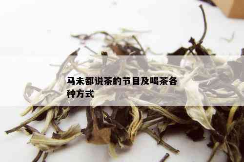 马未都说茶的节目及喝茶各种方式