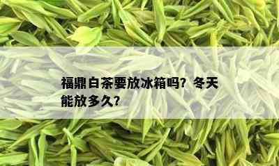 福鼎白茶要放冰箱吗？冬天能放多久？