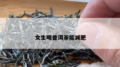 女生喝普洱茶能减肥