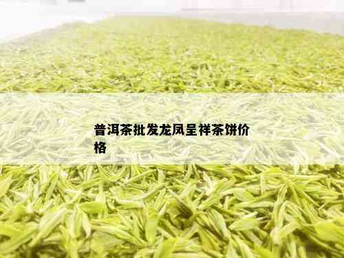 普洱茶批发龙凤呈祥茶饼价格