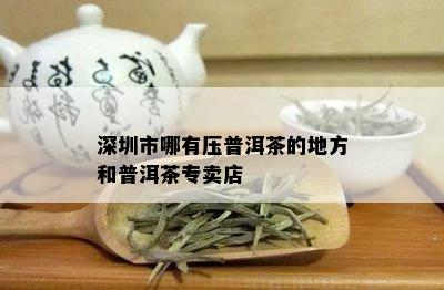 深圳市哪有压普洱茶的地方和普洱茶专卖店