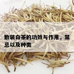 散装白茶的功效与作用，禁忌以及种类