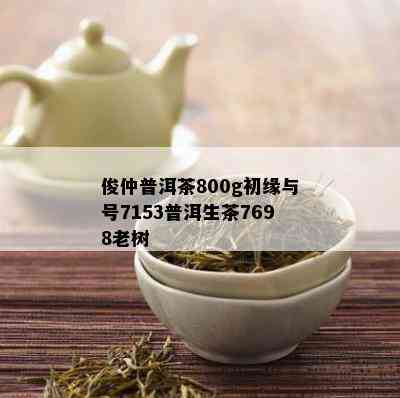 俊仲普洱茶800g初缘与号7153普洱生茶7698老树