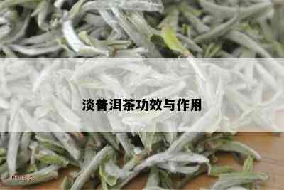 淡普洱茶功效与作用