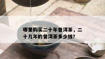 哪里购买二十年普洱茶，二十几年的普洱茶多少钱？