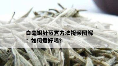 白毫银针蒸煮方法视频图解：如何煮好喝？