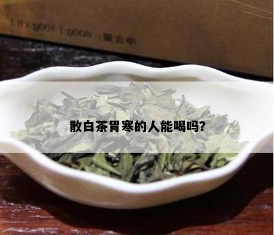 散白茶胃寒的人能喝吗？