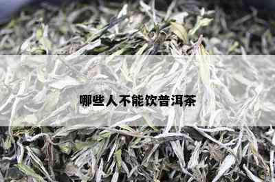 哪些人不能饮普洱茶