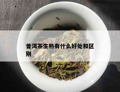 普洱茶生熟有什么好处和区别