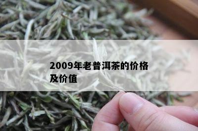 2009年老普洱茶的价格及价值