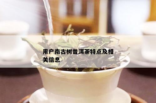 用户南古树普洱茶特点及相关信息