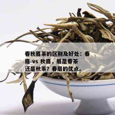 春秋眉茶的区别及好处：春眉 vs 秋眉，眉是春茶还是秋茶？春眉的优点。