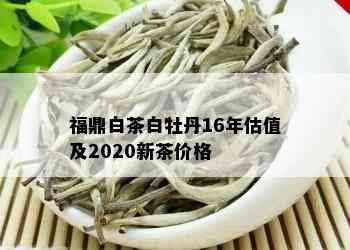 福鼎白茶白牡丹16年估值及2020新茶价格