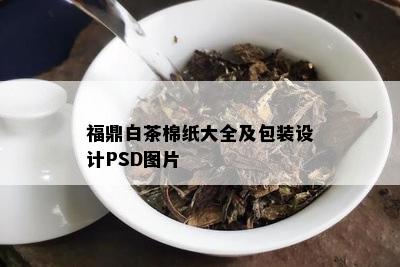 福鼎白茶棉纸大全及包装设计PSD图片