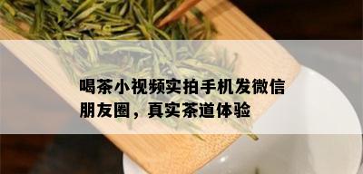 喝茶小视频实拍手机发微信朋友圈，真实茶道体验