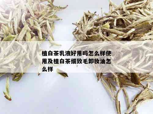 植白茶乳液好用吗怎么样使用及植白茶细致毛卸妆油怎么样