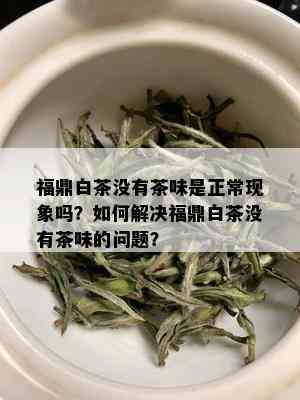 福鼎白茶没有茶味是正常现象吗？如何解决福鼎白茶没有茶味的问题？