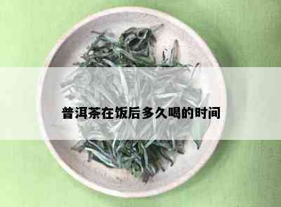 普洱茶在饭后多久喝的时间