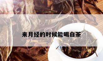 来月经的时候能喝白茶