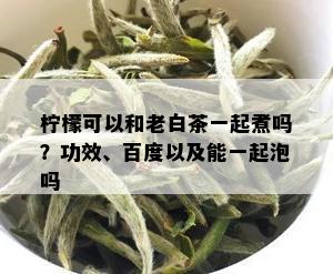 柠檬可以和老白茶一起煮吗？功效、百度以及能一起泡吗